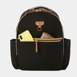 Midi-Go Diaper Bag Backpack in Black/Tan