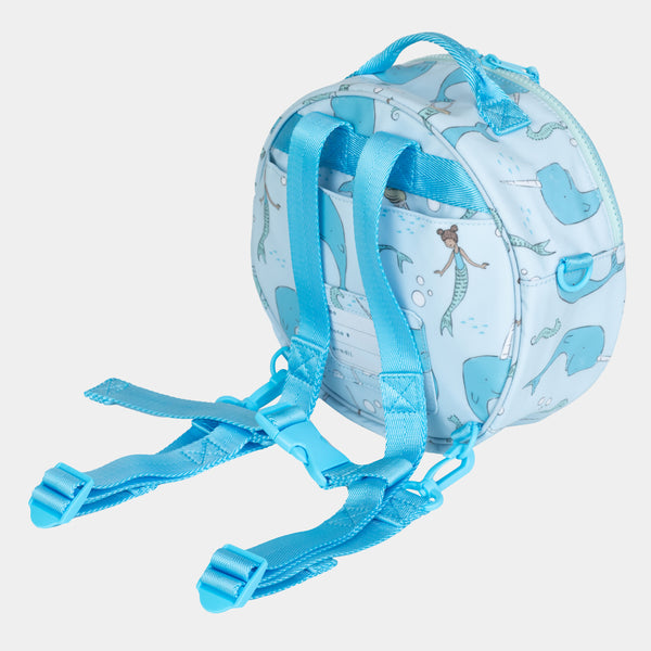 Under-the-Sea Round bag in Blue