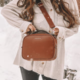 Luxe Diaper Clutch in Toffee